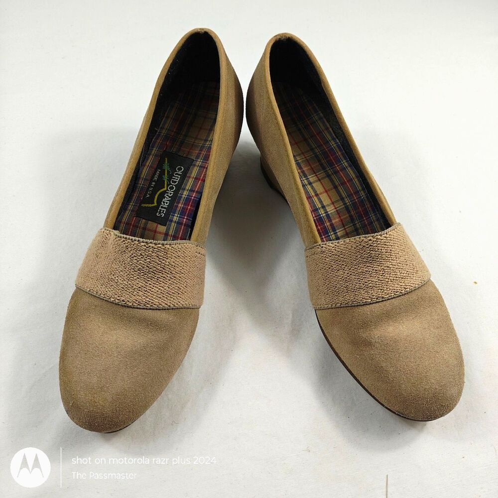 VTG Women's Daniel Green OUTDORABLES Wedge Slip-on Shoes US Size 7 Narrow - Picture 2 of 9
